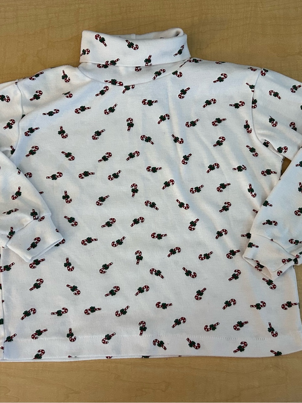 Vintage The Children's Place Kids Place Candy Cane Turtleneck Size 5/6 90s AOP